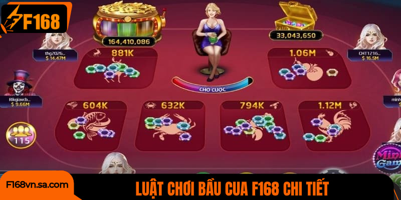 Luật chơi bầu cua chi tiết tại F168