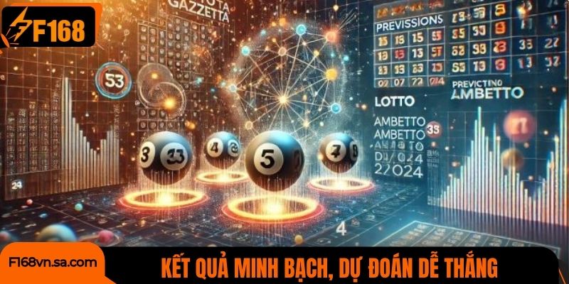 Kết quả minh bạch, dự đoán dễ thắng cùng xổ số F168